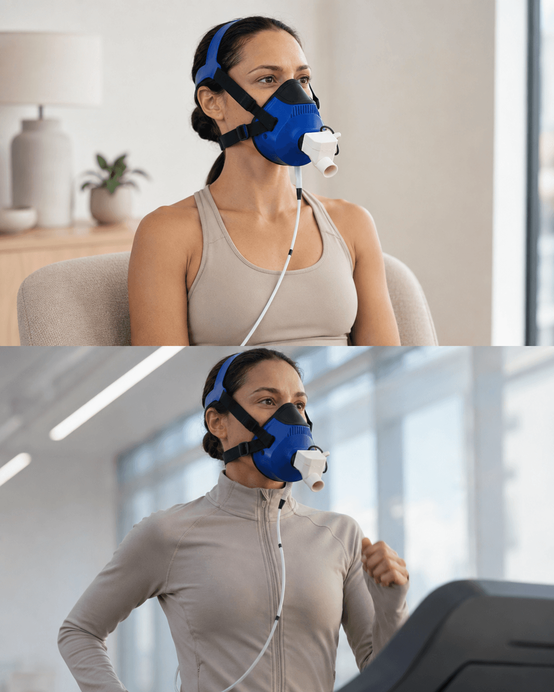 Resting metabolic rate breath test with a PNOĒ mask
